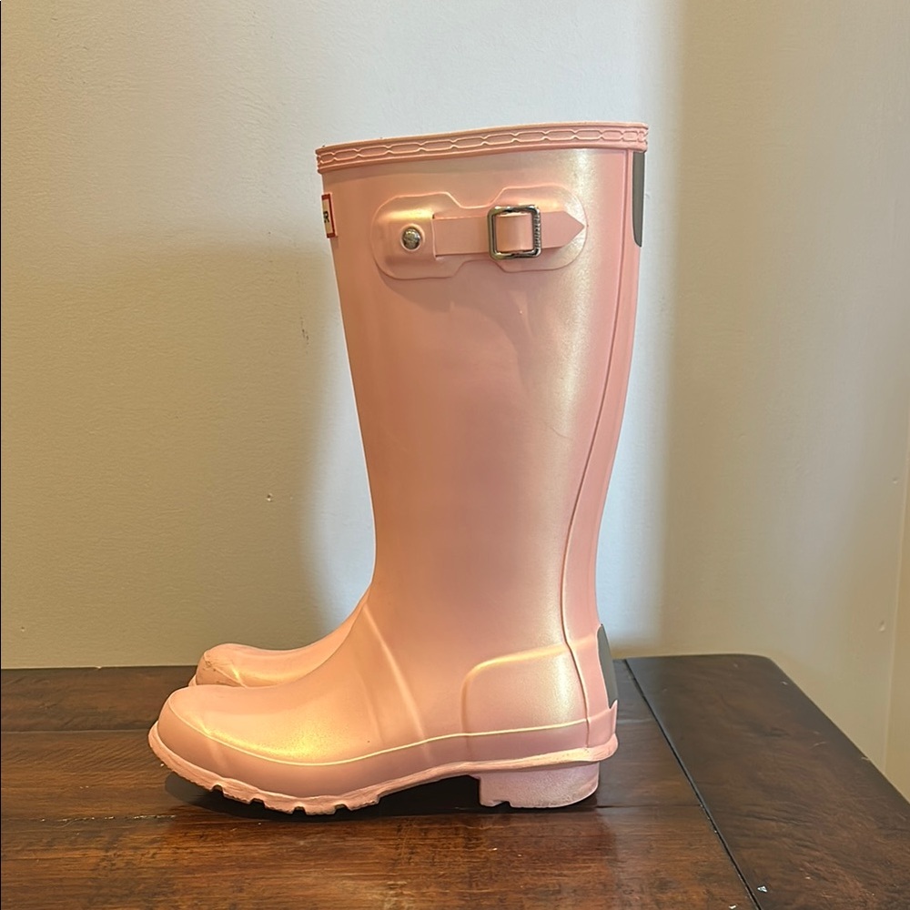 Hunter Kids Pink Rain Boots